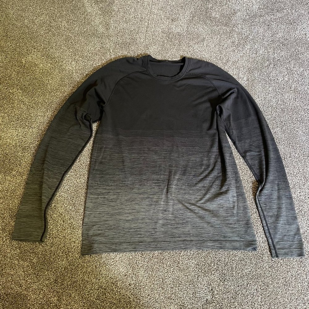 Lululemon Men's Multi Gray Long Sleeve Size L